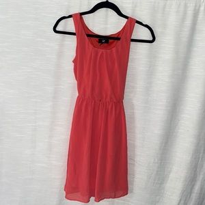 Iz Byer Casual Salmon Pink Knee Length Dress